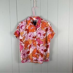 Rachel Roy linen colorful blouse